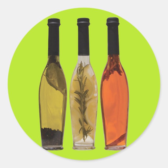 Adesivo Redondo Óleos para perfusão (Frente)