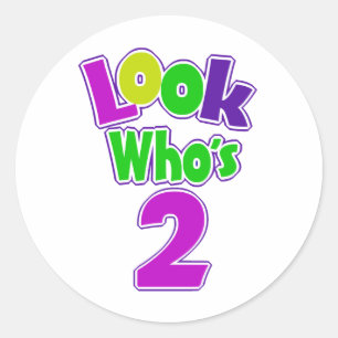 Adesivo Redondo Olha quem é 2