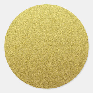Adesivo Redondo Olhar Textured da folha Dourado