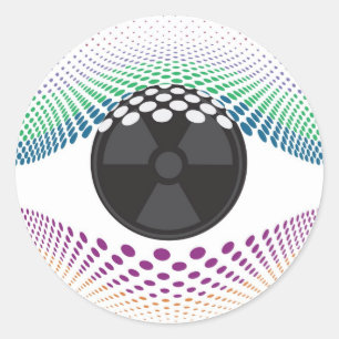 Adesivo Redondo Olhe para os meus olhos