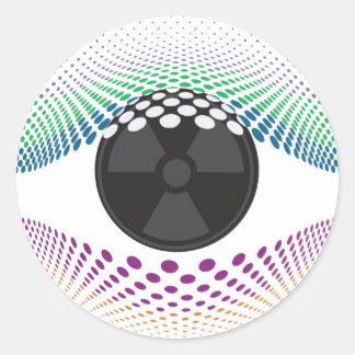 Adesivo Redondo Olhe para os meus olhos