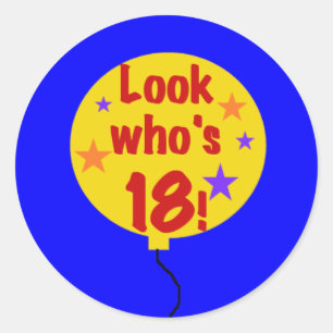 Adesivo Redondo Olhe quem é 18