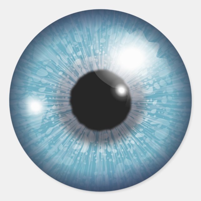 Adesivo Redondo Olho azul (Frente)