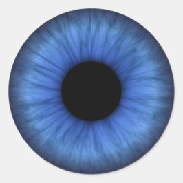 Adesivo Redondo olho azul é bonito