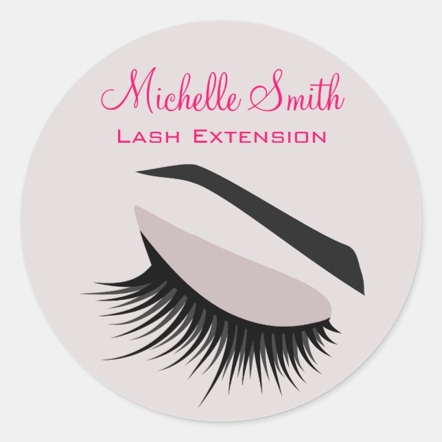 Adesivo Redondo Olho com longas lascas, extensão da barra (Frente)