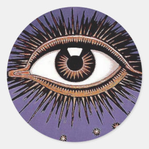 Adesivo Redondo Olho Cósmico