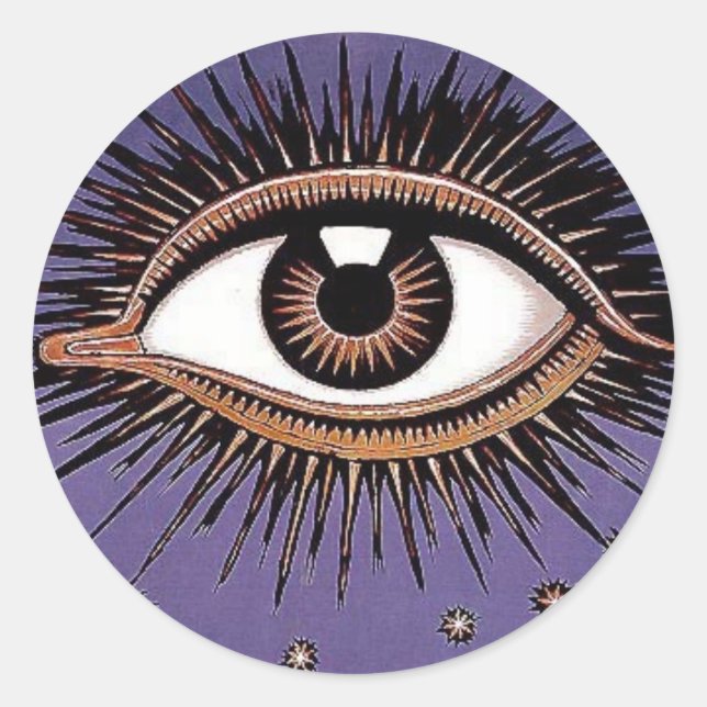 Adesivo Redondo Olho Cósmico (Frente)