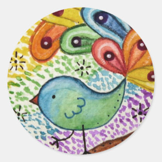 Adesivo Redondo "Olho De Beterraba"