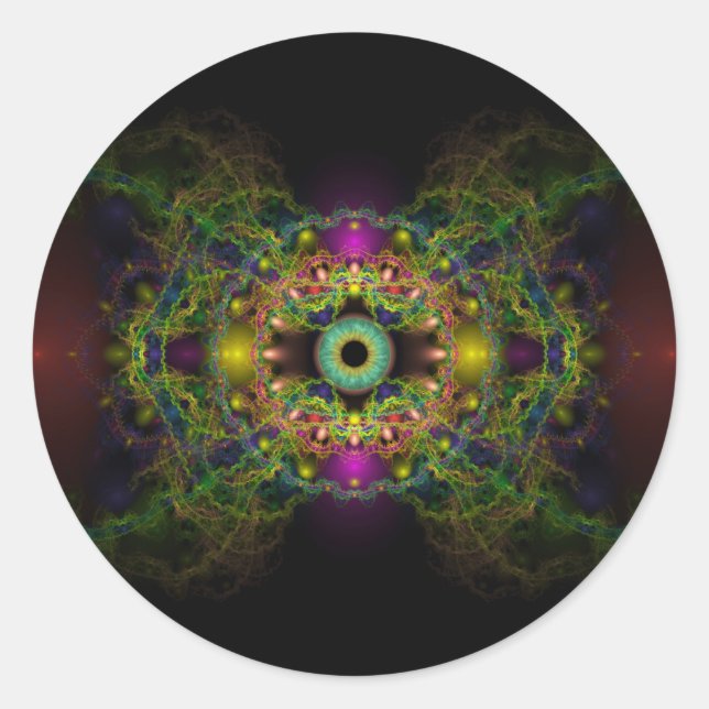 Adesivo Redondo Olho de Deus - Vesica Piscis (Frente)