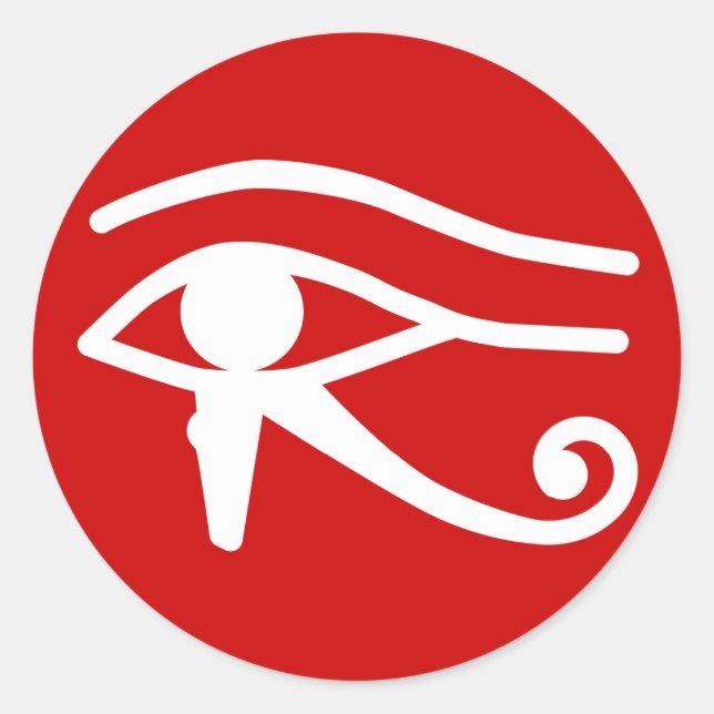 Adesivo Redondo Olho de Horus (Frente)