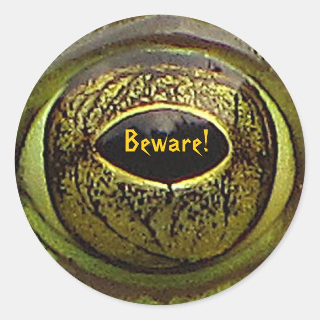 Adesivo Redondo Olho de Sapo de Halloween (Frente)