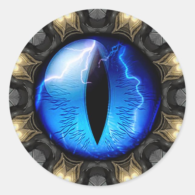 Adesivo Redondo Olho do Dragão (Frente)