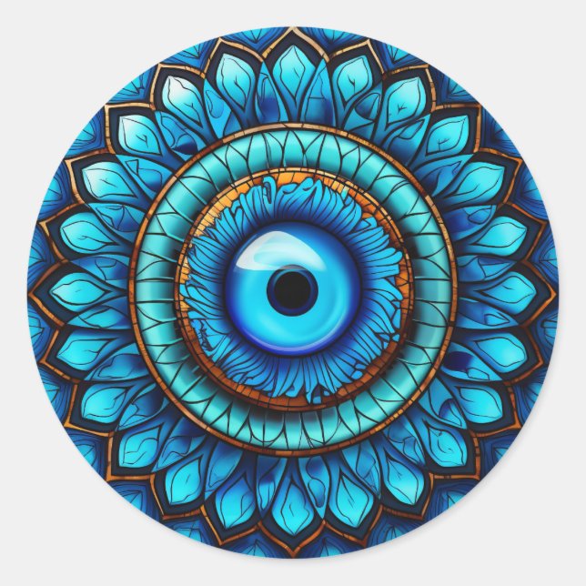 Adesivo Redondo Olho do Dragão (Frente)