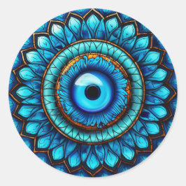 Adesivo Redondo Olho do Dragão