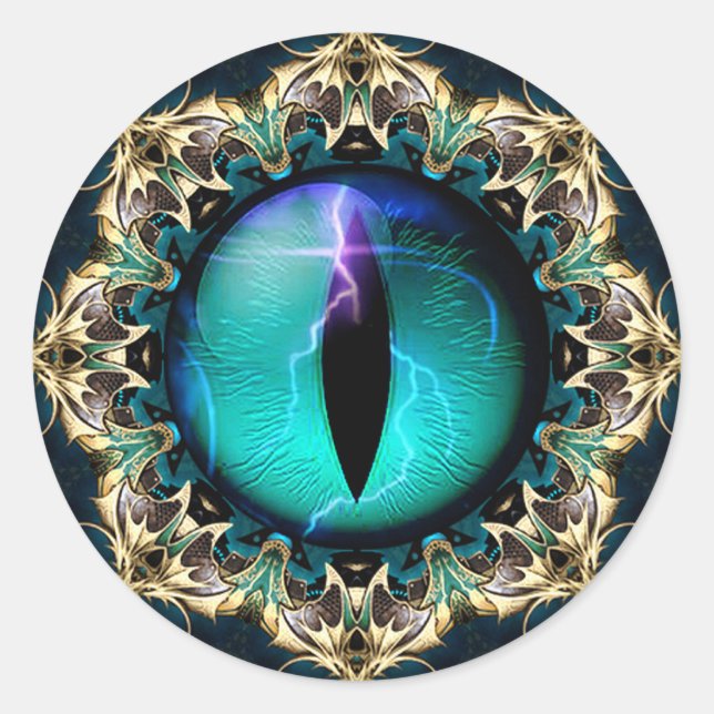 Adesivo Redondo Olho do Dragão (Frente)