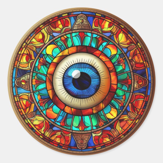 Adesivo Redondo Olho do Dragão (Frente)