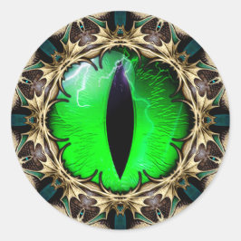 Adesivo Redondo Olho do Dragão