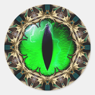 Adesivo Redondo Olho do Dragão