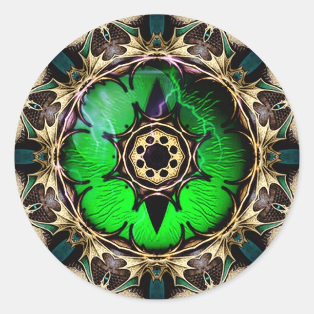 Adesivo Redondo Olho do Dragão (Frente)