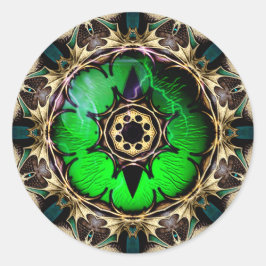 Adesivo Redondo Olho do Dragão