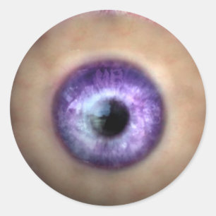 Adesivo Redondo Olho do KRW do monstro o Dia das Bruxas