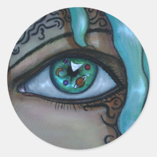 Adesivo Redondo Olho do universo
