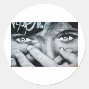 Adesivo Redondo Olho dos grafites