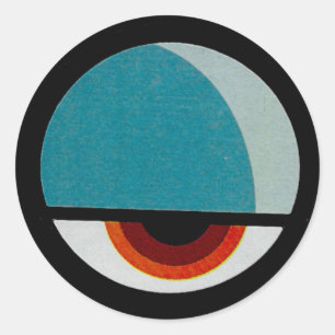 Adesivo Redondo Olho Engraçado