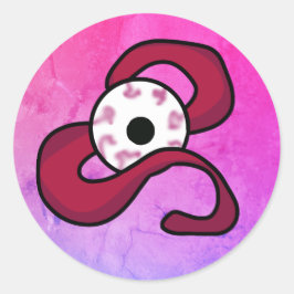 Adesivo Redondo Olho Enigmático Enrelaçado