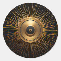 Olho Mau de oculto preto e Dourado