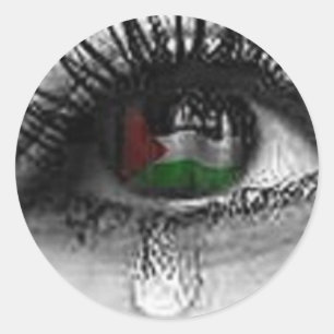 Adesivo Redondo Olho palestino