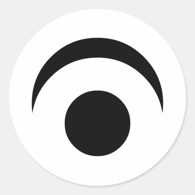 Adesivo Redondo Olho Simples (Frente)