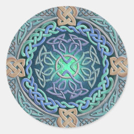 Adesivo Redondo Olhos Celtas do Mundo