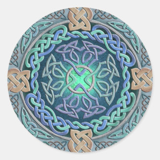 Adesivo Redondo Olhos Celtas do Mundo