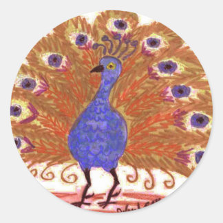 Adesivo Redondo Olhos da Índia (marrom)