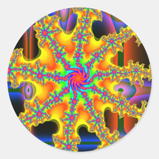 Adesivo Redondo Olhos de Cthulu Sticker (Frente)