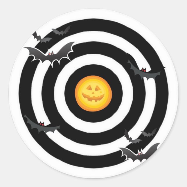 Adesivo Redondo Olhos de Morcegos (Frente)