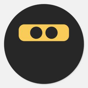 Adesivo Redondo Olhos de Ninja