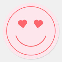 Olhos do Coração de Rosto Feliz | Rosa