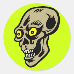 Adesivo Redondo olhos do crânio