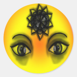 Adesivo Redondo Olhos do Sol
