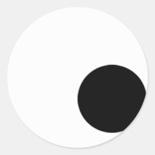 Adesivo Redondo Olhos Olhando Para Baixo À Direita