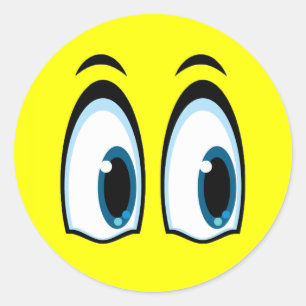 ADESIVO REDONDO OLHOS SURPREENDIDOS