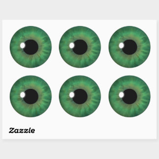 Adesivo Redondo Olhos Verdes Iris Legal Eyeball Autoadesivos