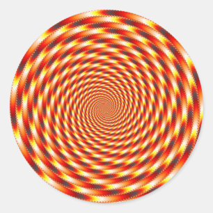 Adesivo Redondo Olhos Vermelhos - Fractal