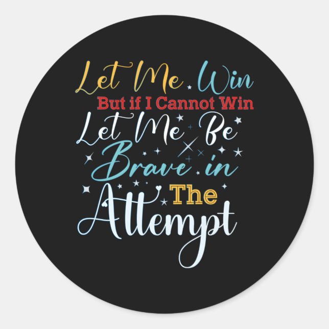 Adesivo Redondo Olimpiadas especiais me permitem ganhar (Frente)