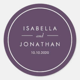 Adesivo Redondo Oliva | Casamento Russo Personalizado