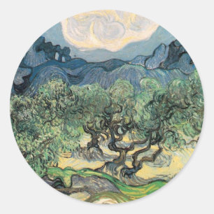 Adesivo Redondo Oliveiras, Vincent van Gogh