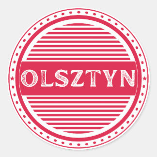 Adesivo Redondo Olsztyn City Pride Emblem – Polish Identity