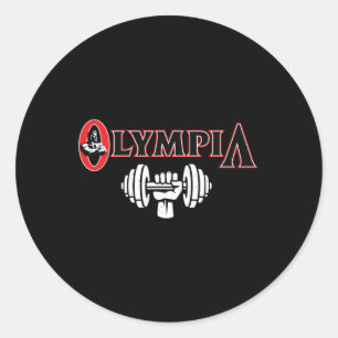 Adesivo Redondo Olympia For Men Malhação Bodybuilding 3